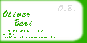 oliver bari business card